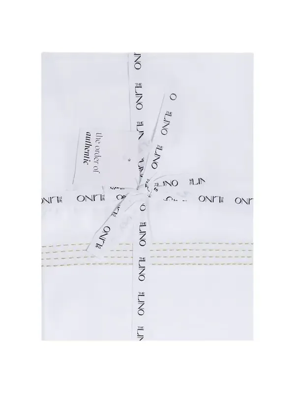 The Lino Essential Embroidered King Flat Sheet
