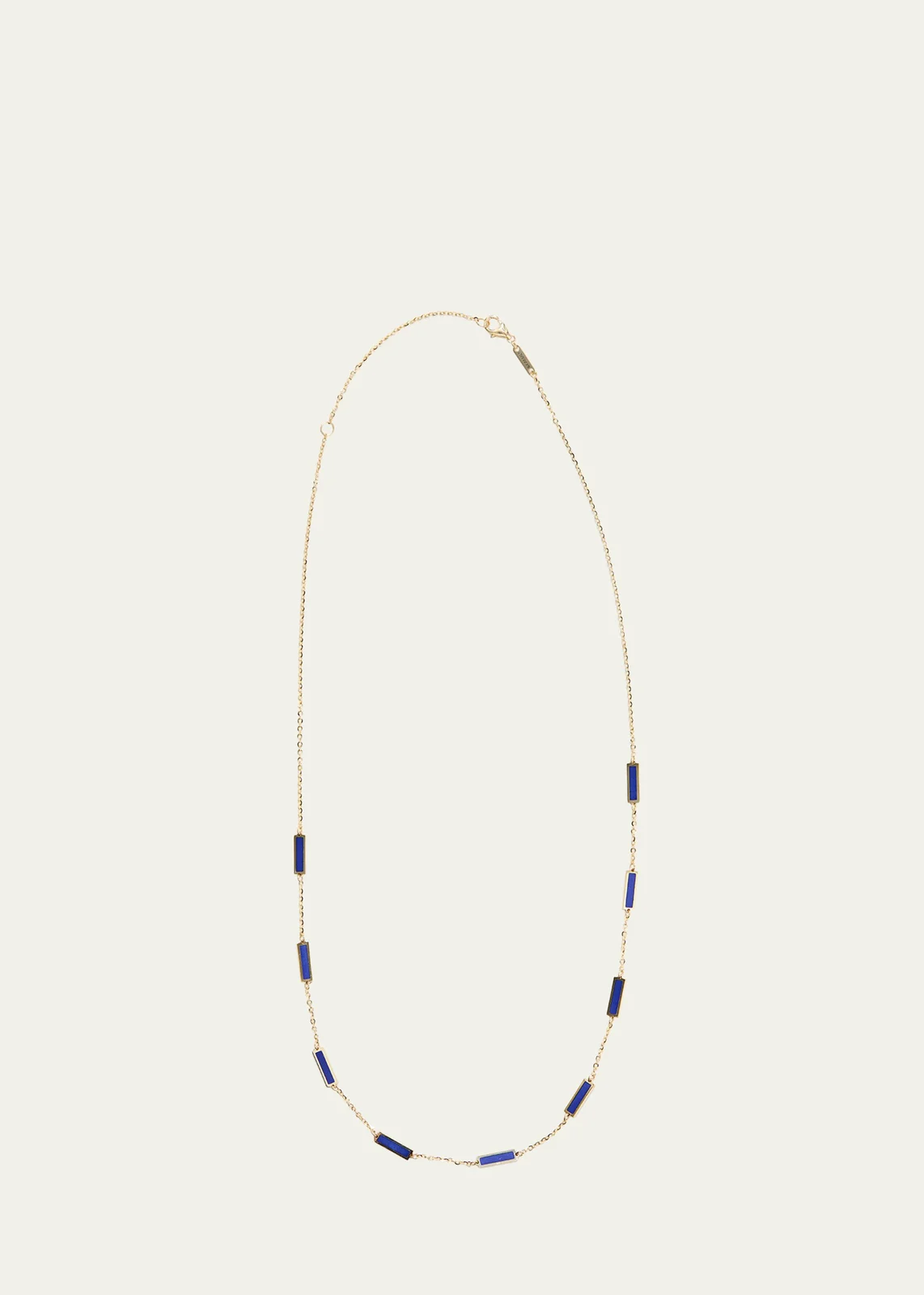 KAMAL Bar Chain Necklace with Gemstones
