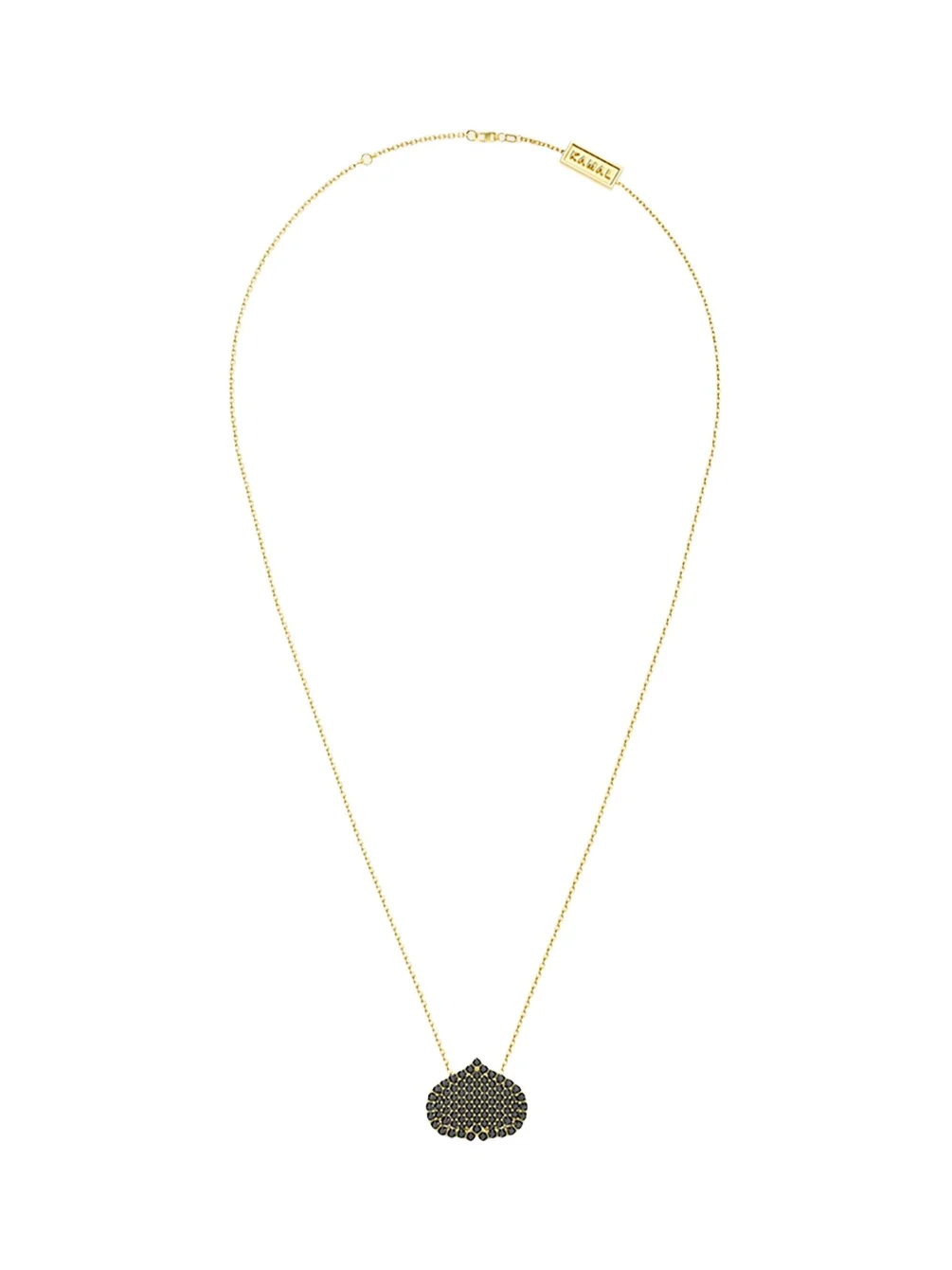 Eye Adore Black Diamond Pave Pendant Necklace, 15mm