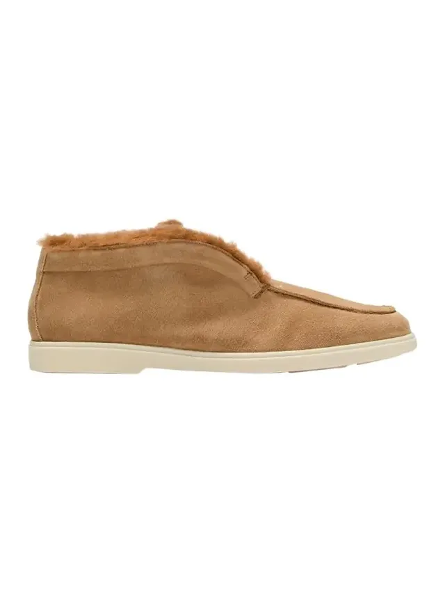 Fortune Suede Shearling Ankle Booties Fortune Suede Shearling Ankle Booties