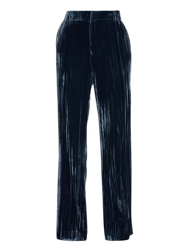 Kerry Slim Straight-Leg Crepe Pants