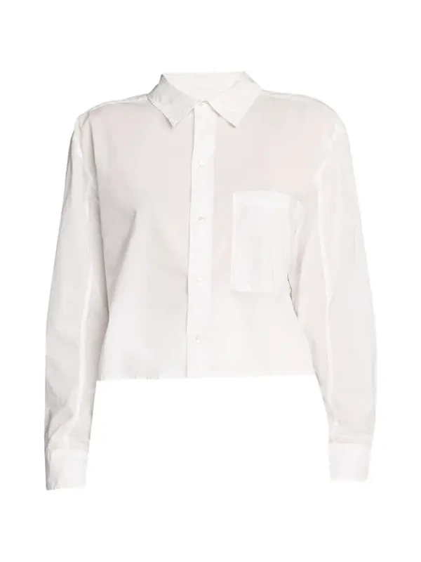 Ruth Cropped Button-Front Shirt Ruth Cropped Button-Front Shirt