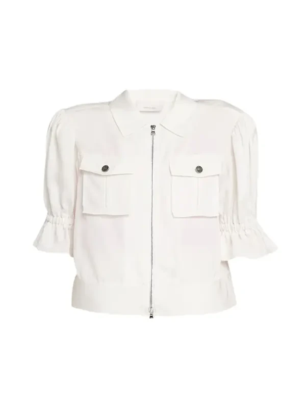 Holly Short-Sleeve Sateen Jacket Holly Short-Sleeve Sateen Jacket