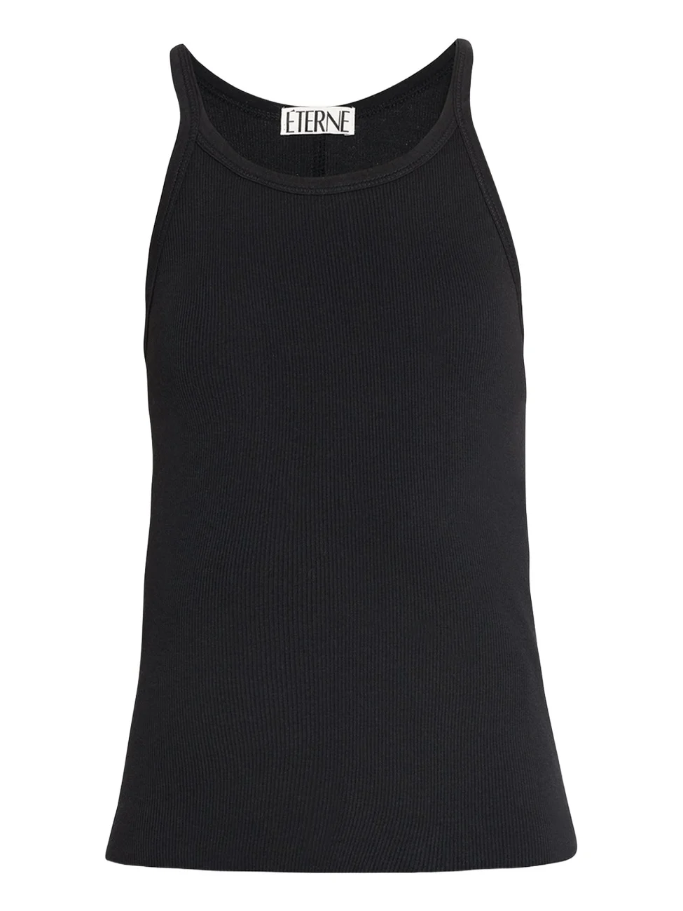 ÉTERNE Cropped Rib Tank Top