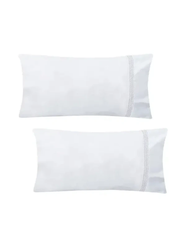 The Lino Essential Embroidered Pillowcase Pair