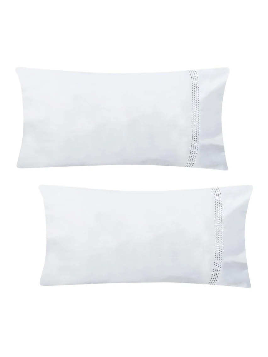 The Lino Essential Embroidered Pillowcase Pair
