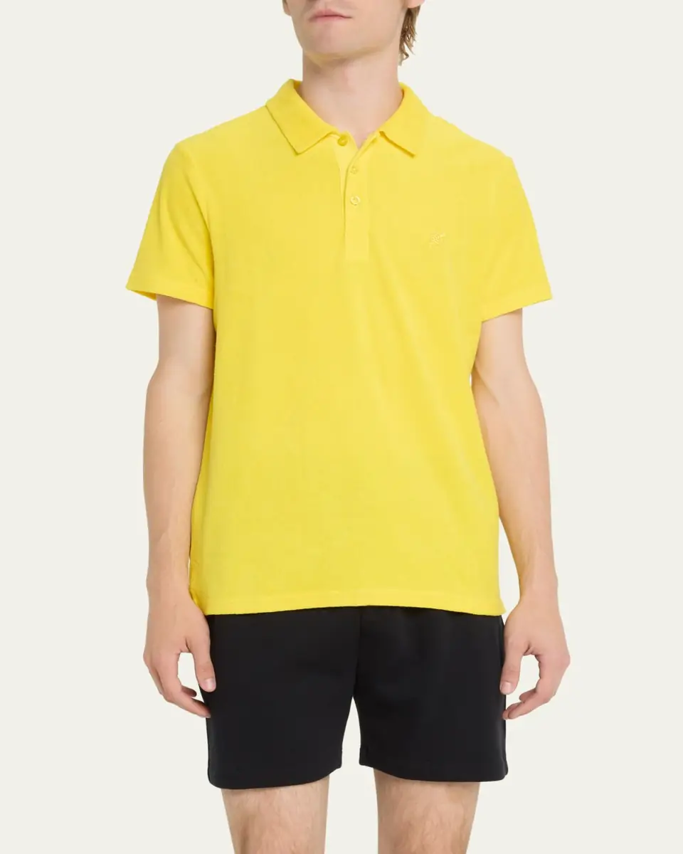 Vilebrequin Men's Organic Terry Polo Shirt | Thumbnail 8 Vilebrequin Men's Organic Terry Polo Shirt | Thumbnail 8