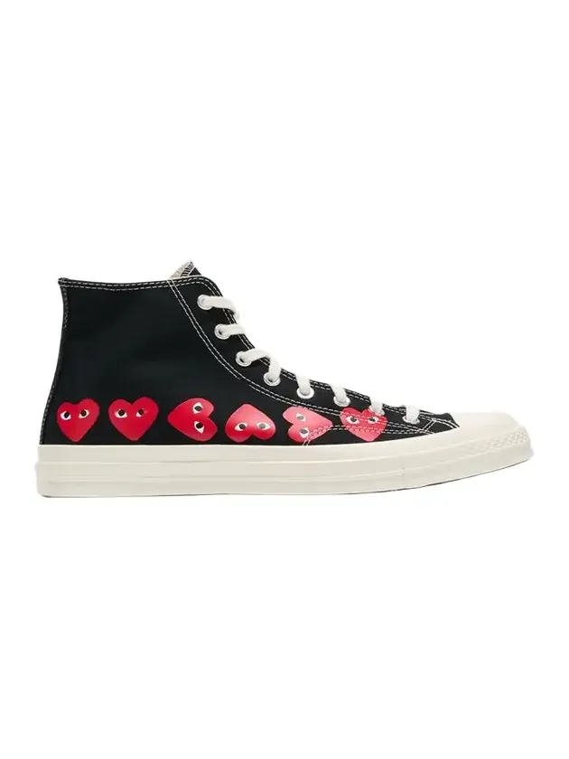Comme des Garçons x Converse Men's Chuck 70 Multi Heart High-Top Sneakers