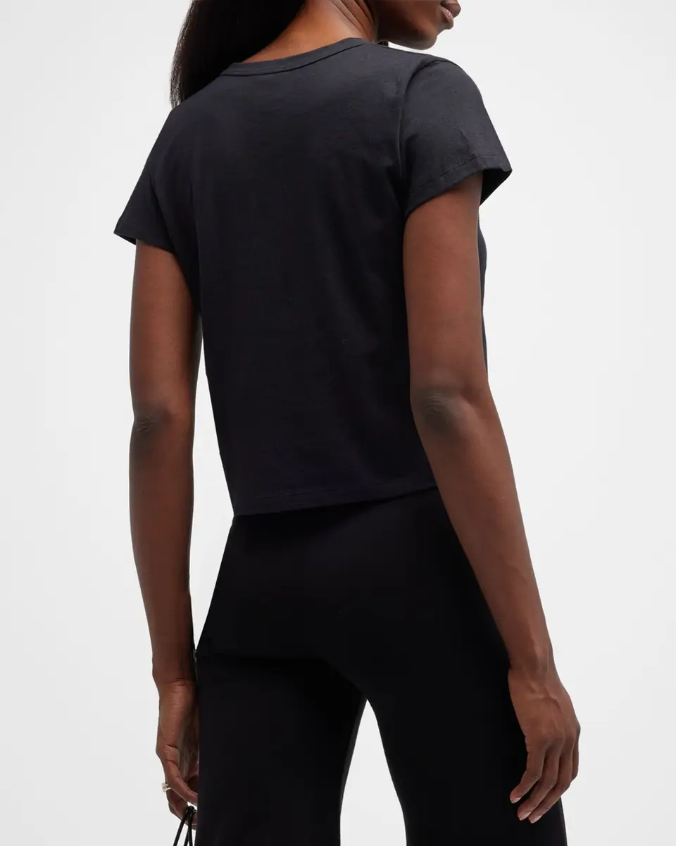 LESET Margo Short-Sleeve Cotton Crewneck Tee | Thumbnail 6 LESET Margo Short-Sleeve Cotton Crewneck Tee | Thumbnail 6