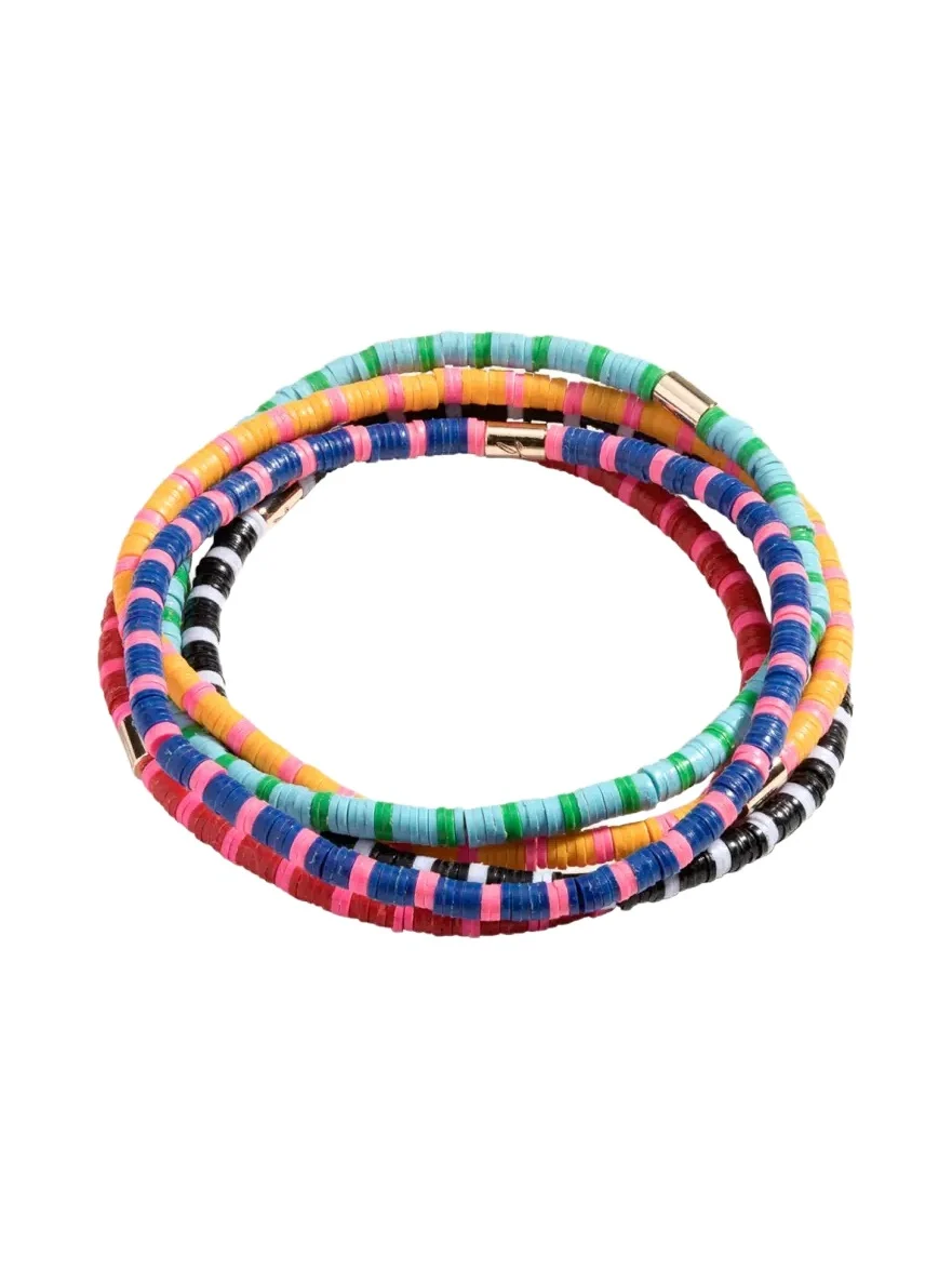 Heishi Bead Bracelets, Set of 5 Heishi Bead Bracelets, Set of 5