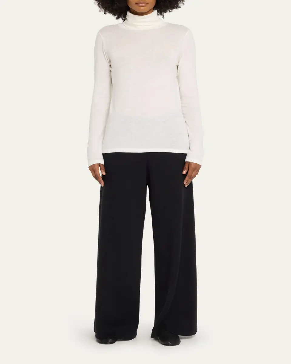 Majestic Filatures Cotton-Cashmere Long Sleeve Turtleneck Top | Thumbnail 2 Majestic Filatures Cotton-Cashmere Long Sleeve Turtleneck Top | Thumbnail 2
