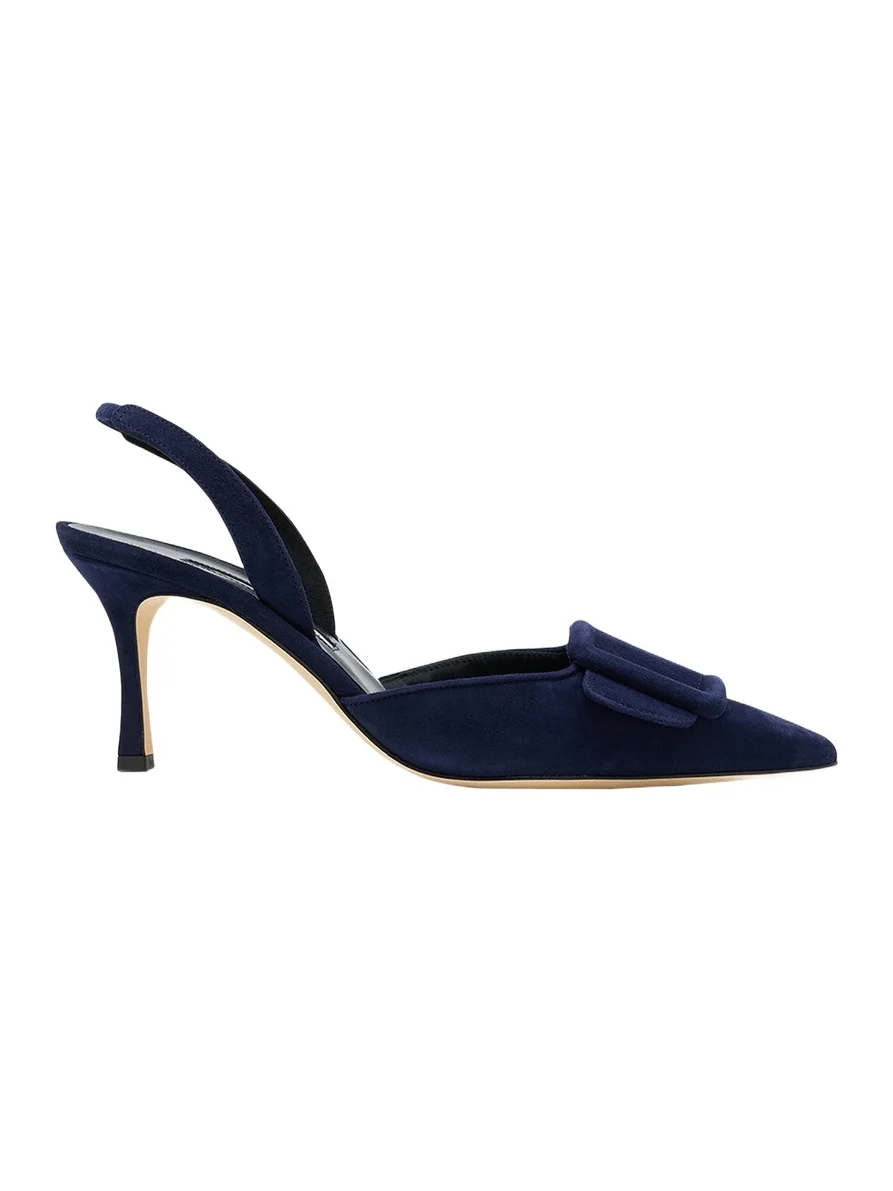 Maysli Suede Buckle Halter Pumps Maysli Suede Buckle Halter Pumps