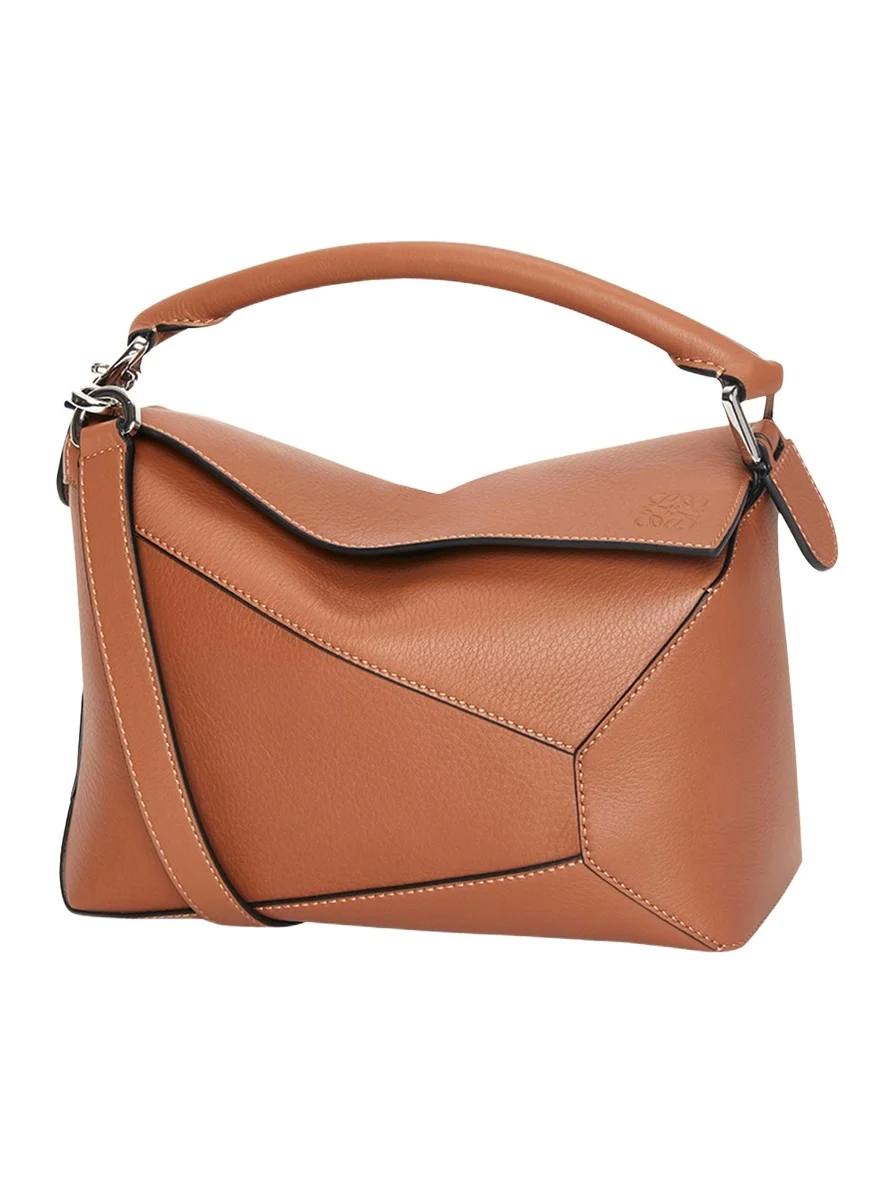 Puzzle Edge Small Top-Handle Bag in Leather Puzzle Edge Small Top-Handle Bag in Leather