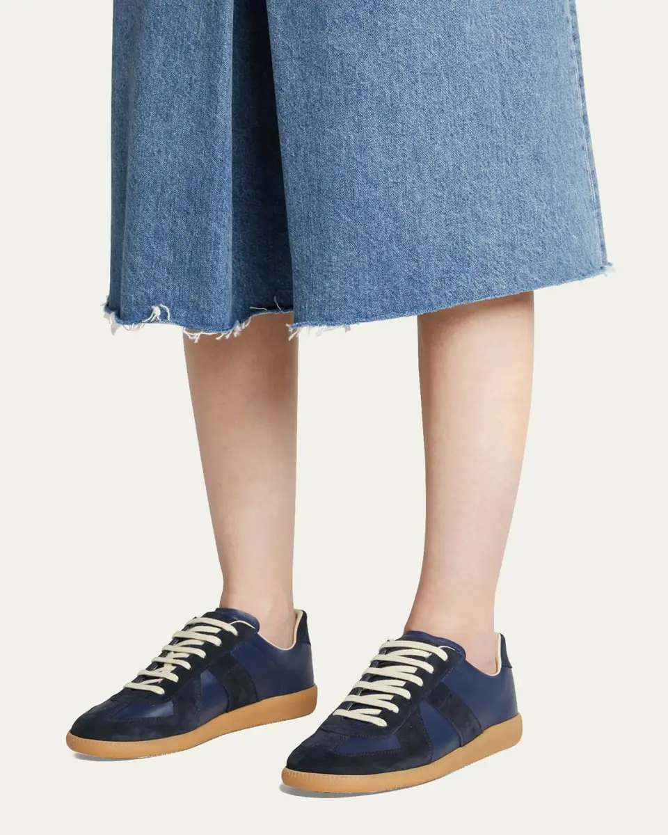 Maison Margiela Replica Suede & Leather Sneakers | Thumbnail 14 Maison Margiela Replica Suede & Leather Sneakers | Thumbnail 14