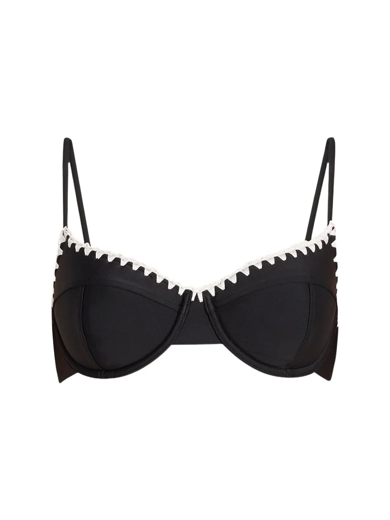 Emmeline Crochet-Trim Bikini Top Emmeline Crochet-Trim Bikini Top