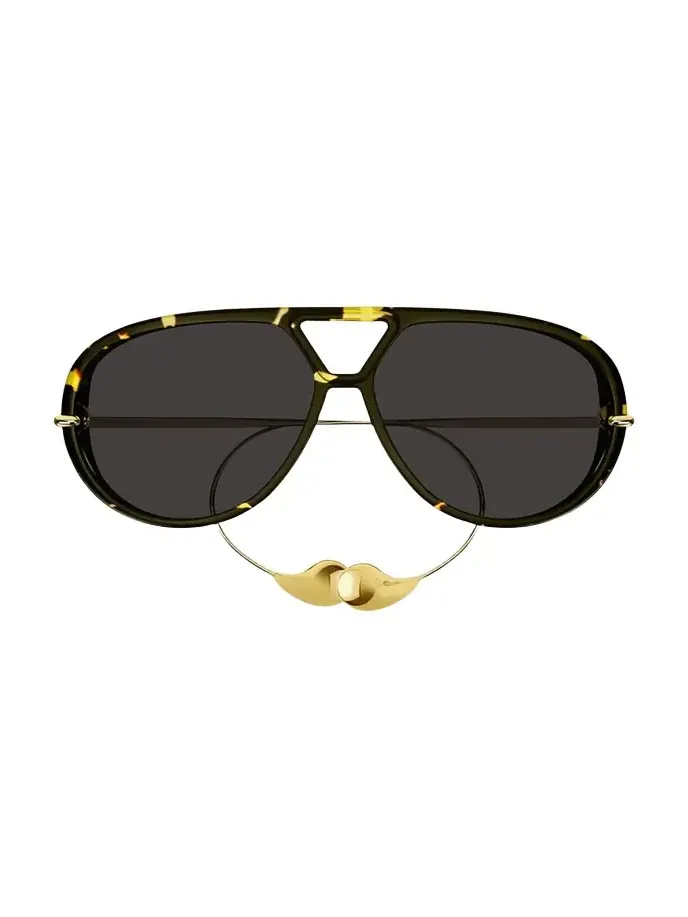 Geometric Acetate & Metal Alloy Aviator Sunglasses Geometric Acetate & Metal Alloy Aviator Sunglasses