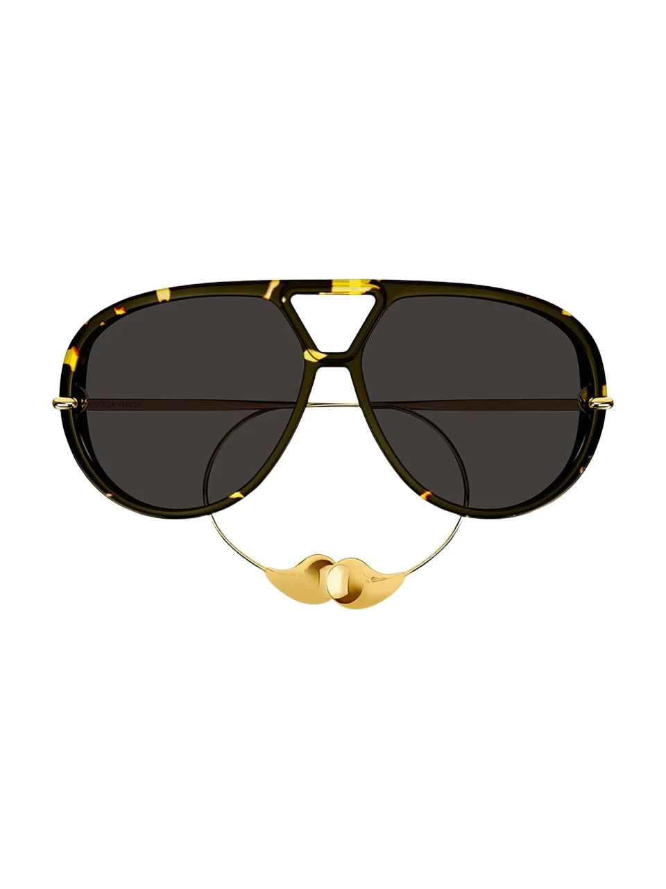 Bottega Veneta Geometric Acetate & Metal Alloy Aviator Sunglasses