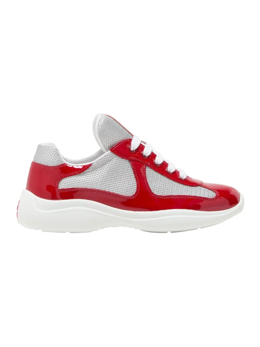 Prada America's Cup Vernice Patent Runner Sneakers