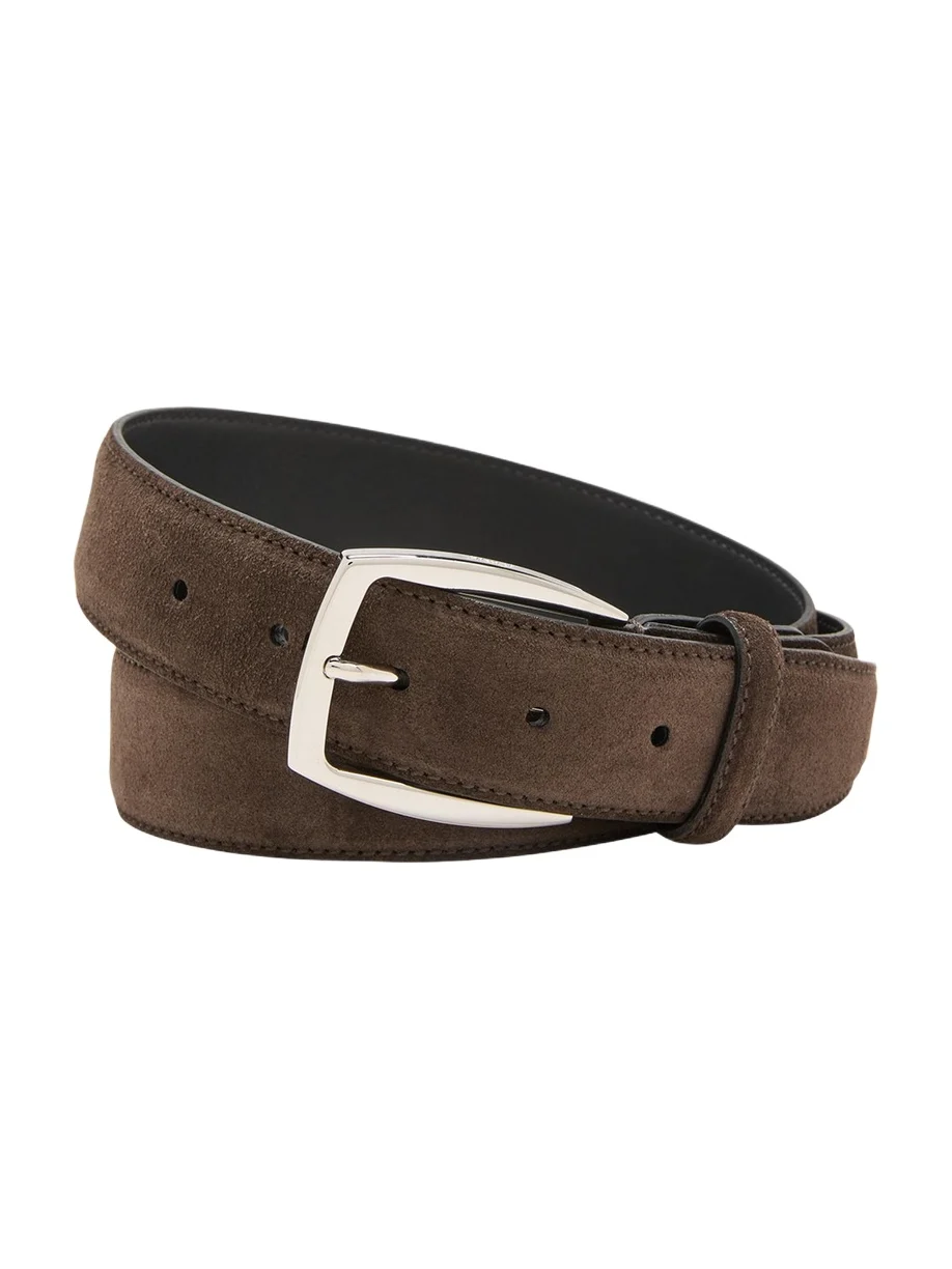 Brioni Men's Calf Suede Belt
