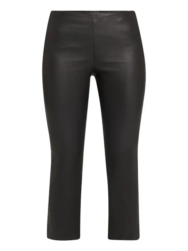 Slim Cropped Leather Pants Slim Cropped Leather Pants