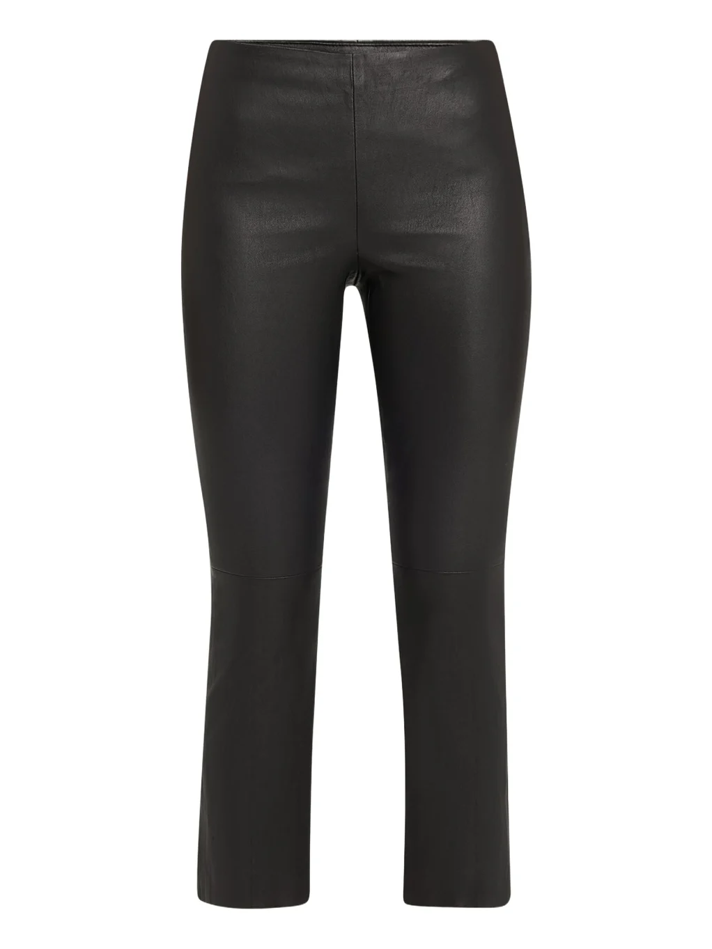 Slim Cropped Leather Pants