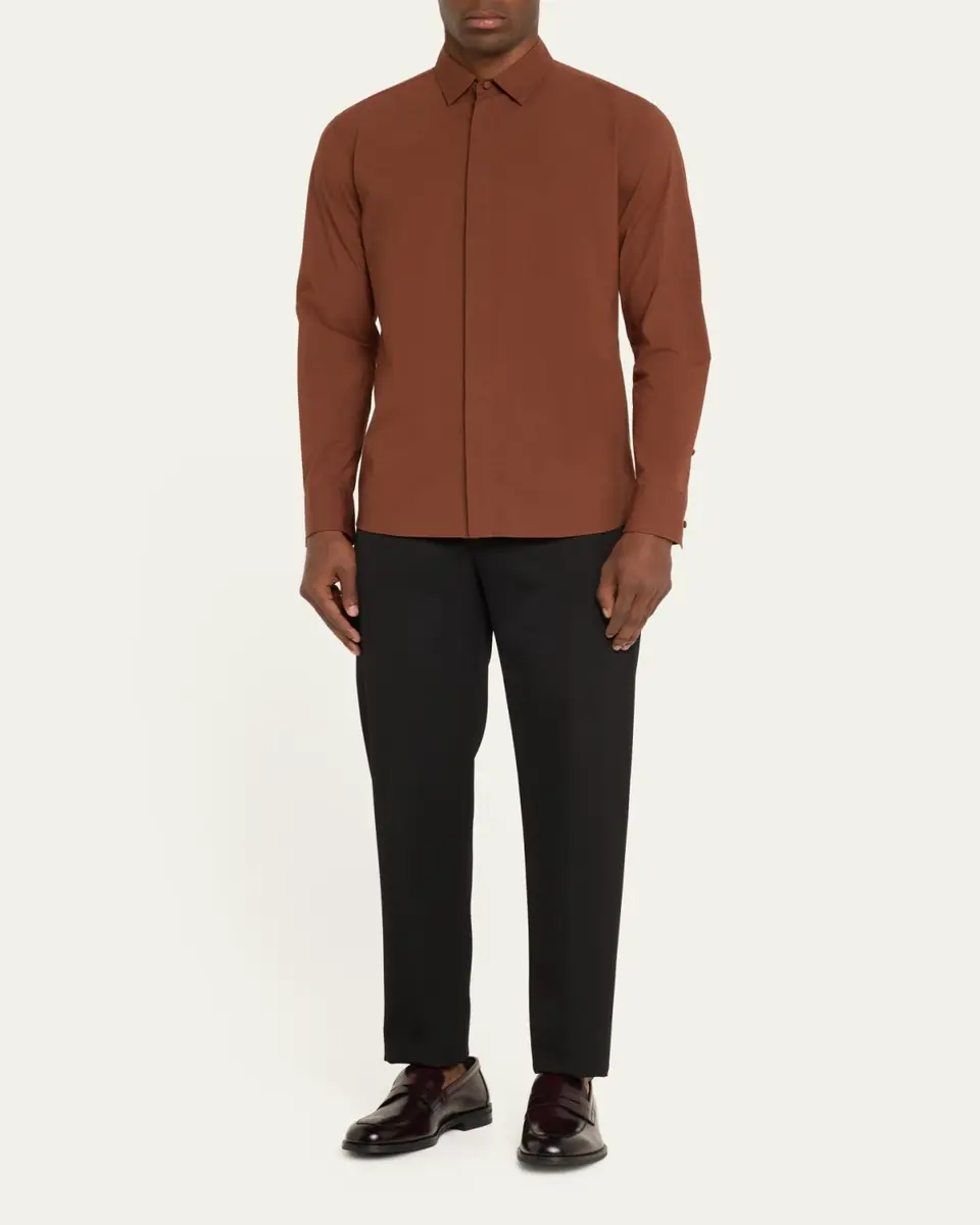 Stuart Weitzman Men's Club Burnished Leather Penny Loafers | Thumbnail 3 Stuart Weitzman Men's Club Burnished Leather Penny Loafers | Thumbnail 3