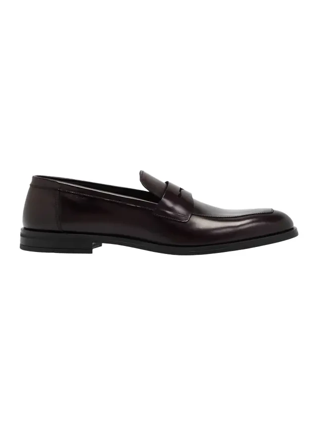 Men's Club Burnished Leather Penny Loafers Men's Club Burnished Leather Penny Loafers