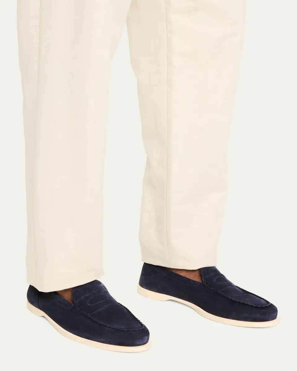 John Lobb Men's Pace Suede Loafers | Thumbnail 5 John Lobb Men's Pace Suede Loafers | Thumbnail 5