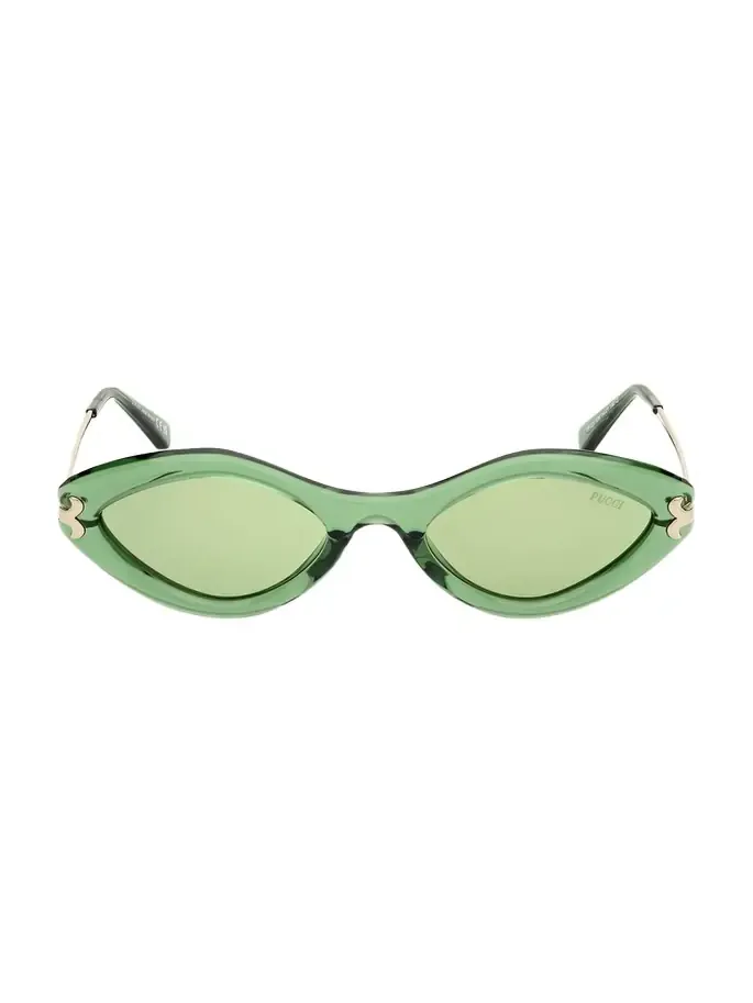 Logo Acetate & Metal Oval Sunglasses Logo Acetate & Metal Oval Sunglasses