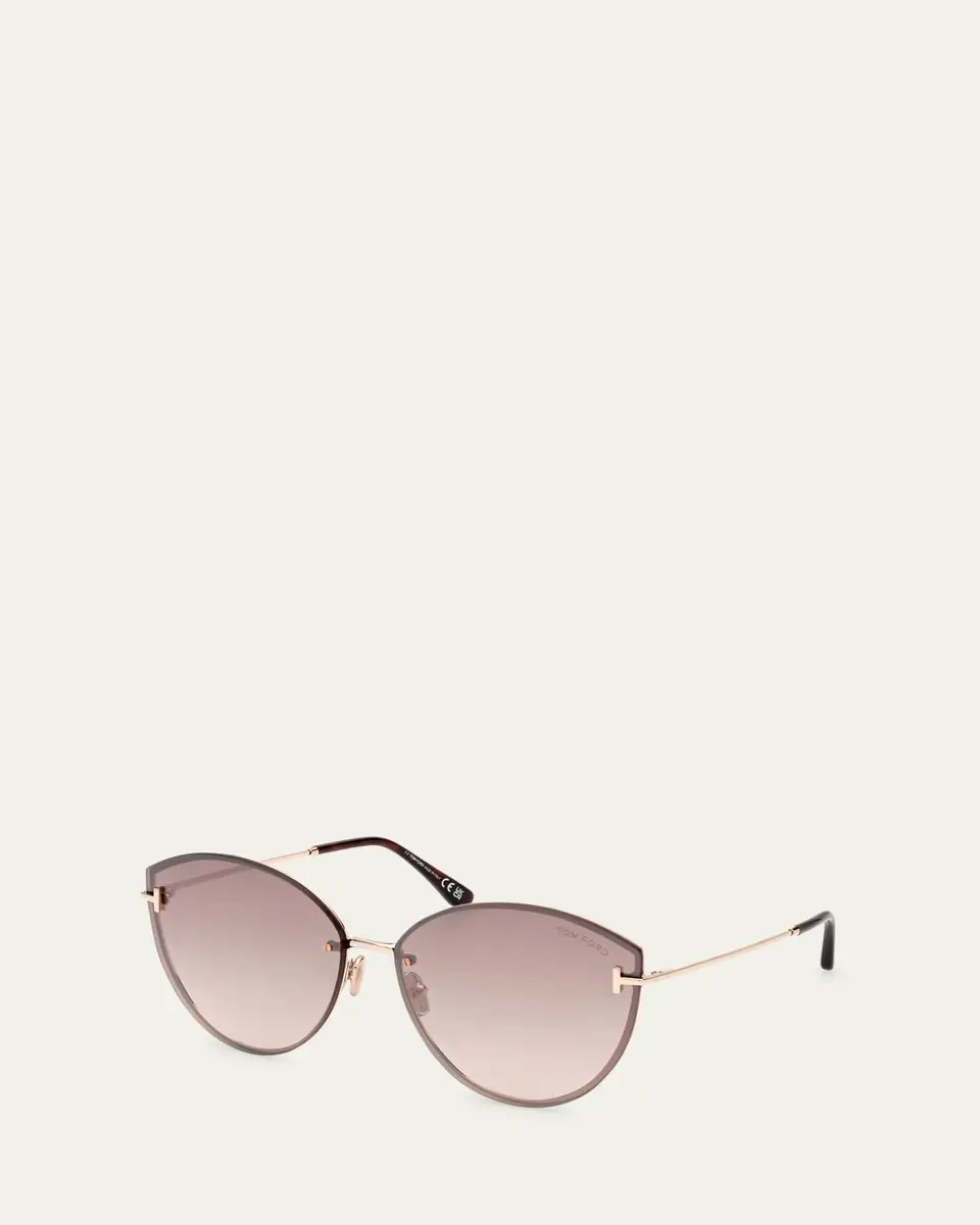 Tom Ford Evangeline Metal Cat-Eye Sunglasses | Thumbnail 2 Tom Ford Evangeline Metal Cat-Eye Sunglasses | Thumbnail 2