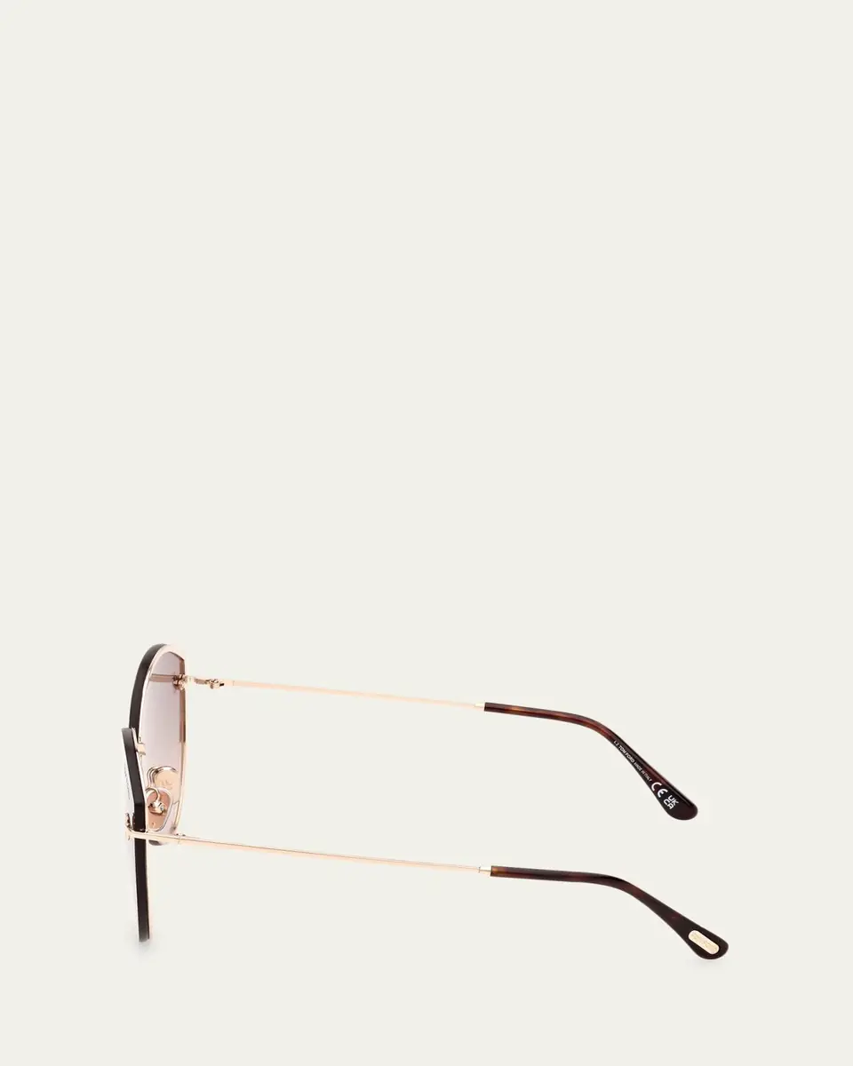 Tom Ford Evangeline Metal Cat-Eye Sunglasses | Thumbnail 3 Tom Ford Evangeline Metal Cat-Eye Sunglasses | Thumbnail 3