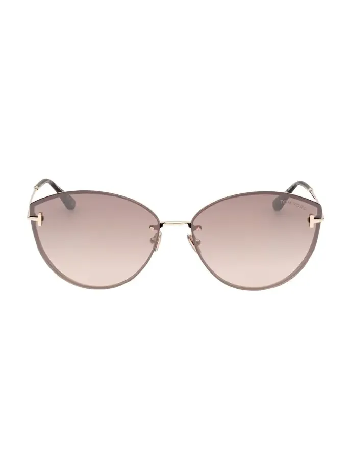 Evangeline Metal Cat-Eye Sunglasses
