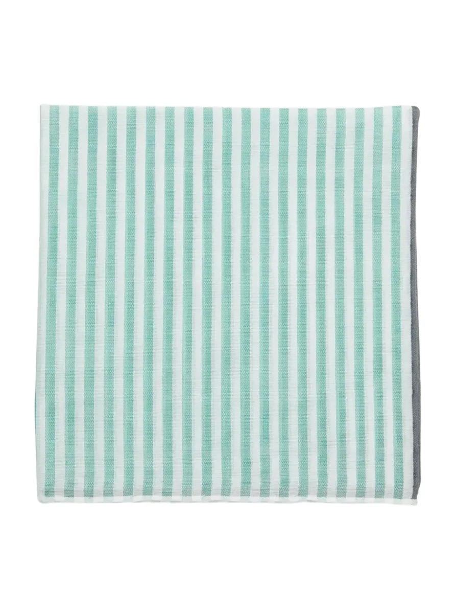 Men's Buren Cotton Stripe Pocket Square Men's Buren Cotton Stripe Pocket Square