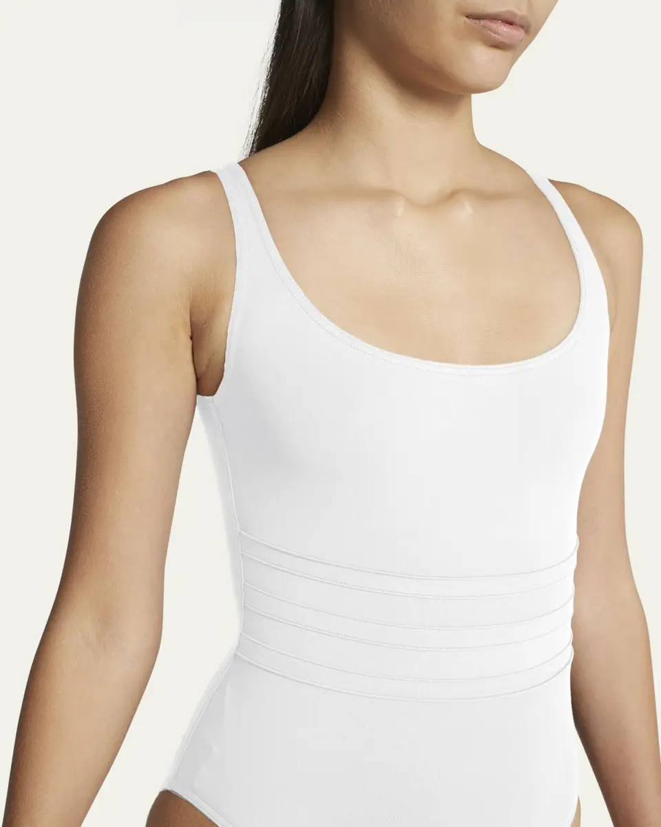 Eres Asia Scoop-Neck One-Piece Swimsuit with Waistband Detail | Thumbnail 5
