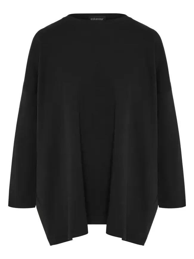 Round Neck Long Sleeve Cotton T-Shirt