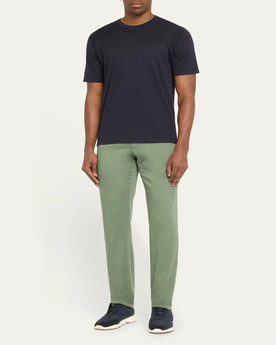 John Smedley Men's Lorca Sea Island Cotton T-Shirt | Thumbnail 2