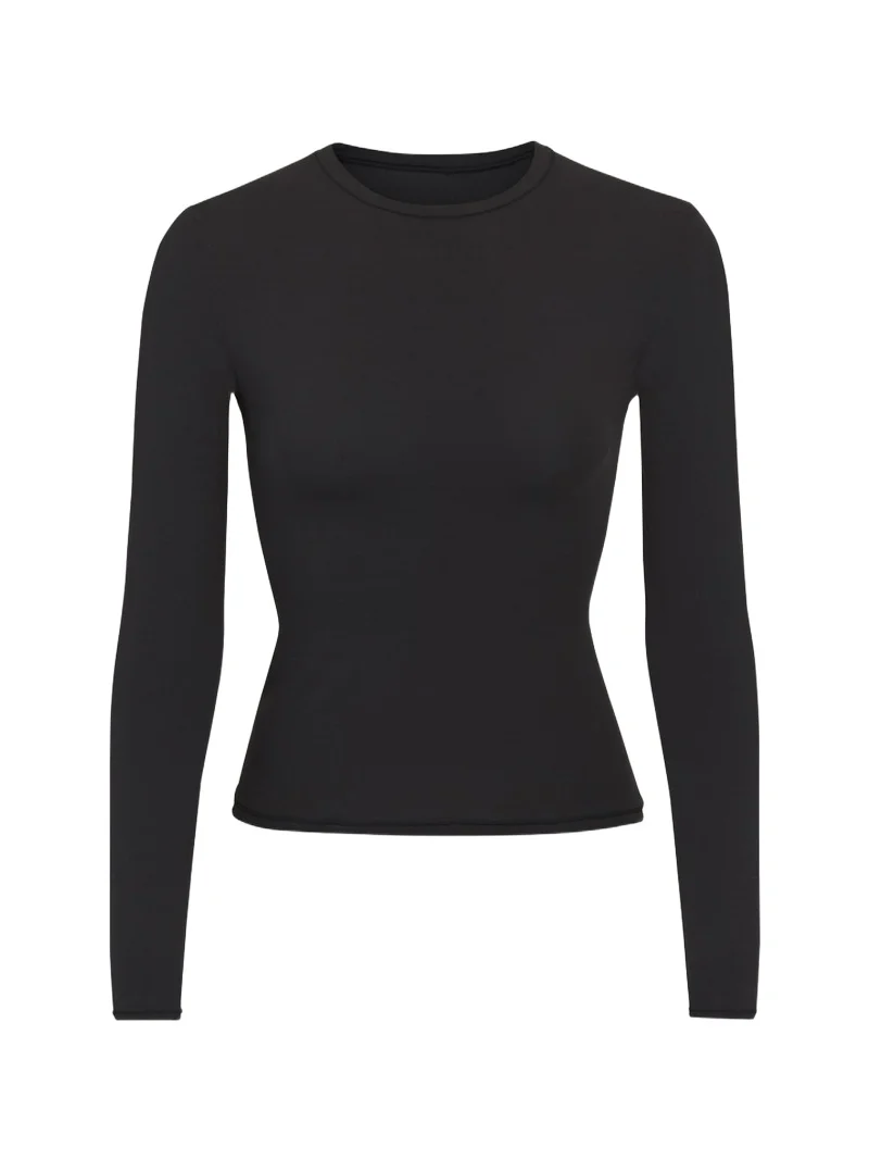 Skims Fits Everybody Crewneck Long-Sleeve T-Shirt