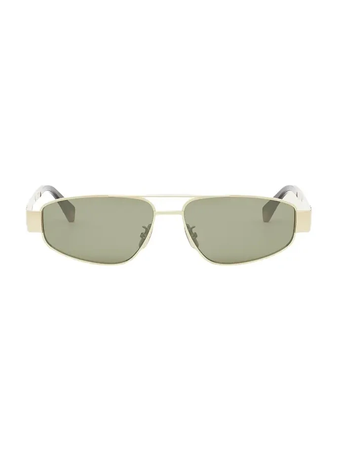 Men's Triomphe Pilot Metal Sunglasses
