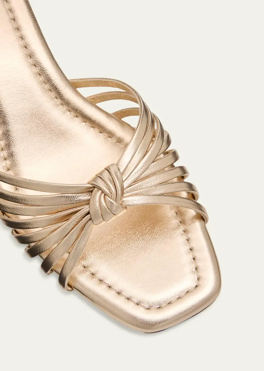 Loeffler Randall Olivia Leather Knot Block Heel Sandals | Thumbnail 9