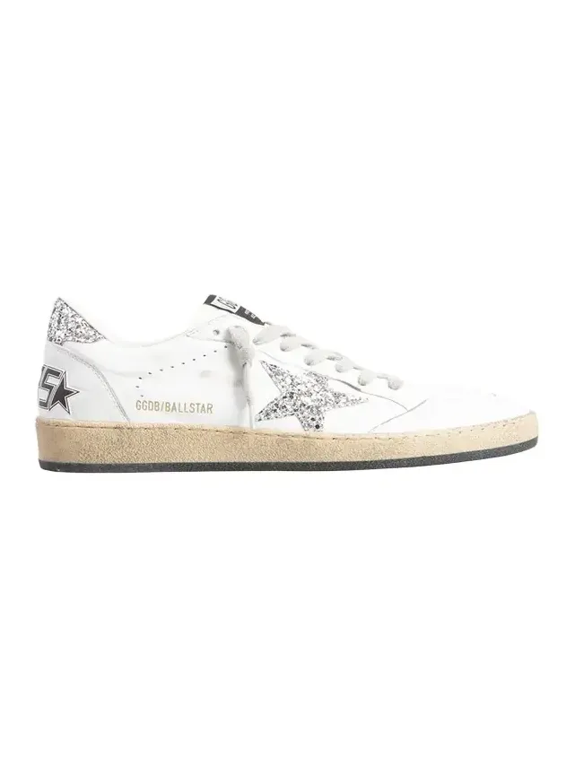 Ball Star Leather Glitter Sneakers