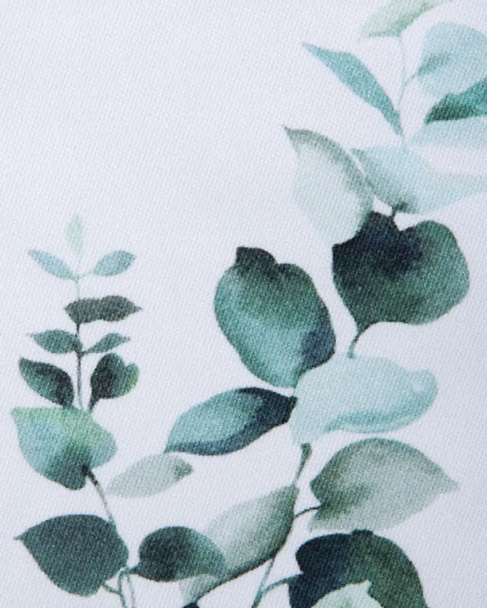 The Lino Eucalyptus Green Tablecloth, 71" x 98" | Thumbnail 2