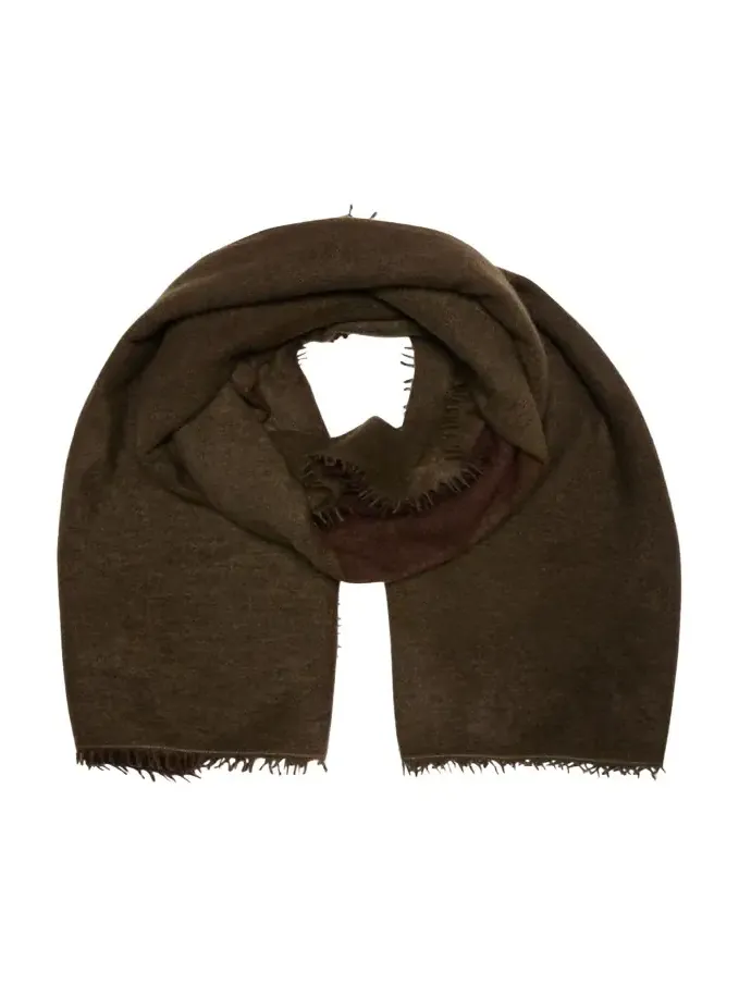 Fuzzy Feture Two-Tone Cashmere Scarf Fuzzy Feture Two-Tone Cashmere Scarf