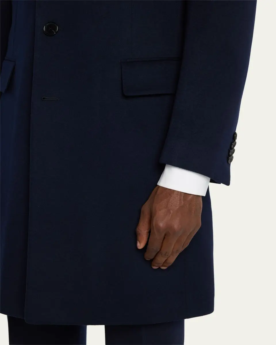 Cesare Attolini Men's Classic Topcoat | Thumbnail 5 Cesare Attolini Men's Classic Topcoat | Thumbnail 5
