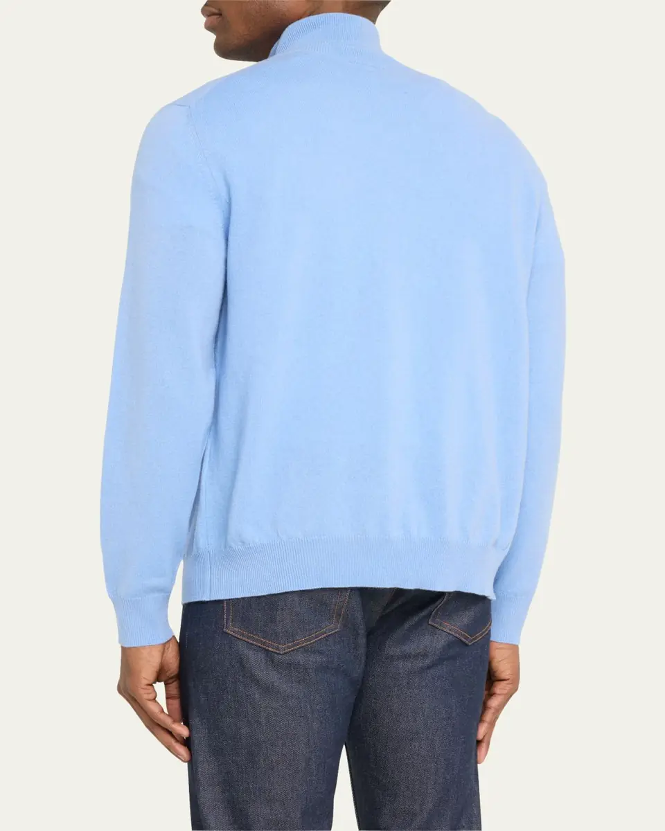 Massimo Alba Men's Cashmere Half-Zip Sweater | Thumbnail 3 Massimo Alba Men's Cashmere Half-Zip Sweater | Thumbnail 3