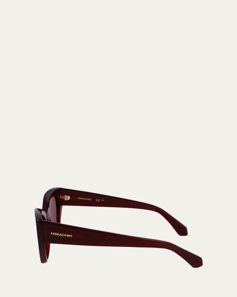 Ferragamo Classic Logo Acetate Cat-Eye Sunglasses | Thumbnail 3 Ferragamo Classic Logo Acetate Cat-Eye Sunglasses | Thumbnail 3