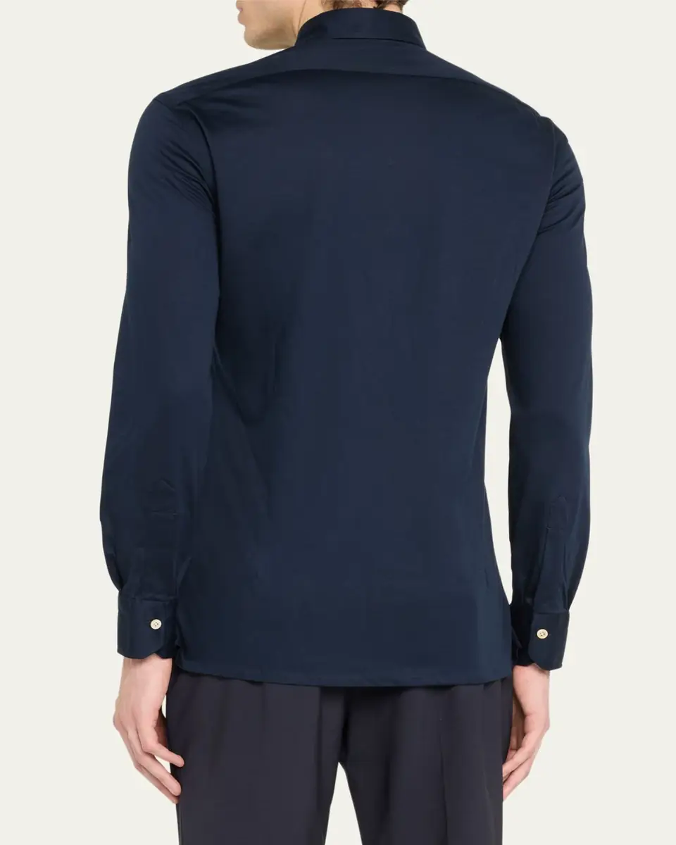 Kiton Men's Nerano Pocket Sport Shirt | Thumbnail 3 Kiton Men's Nerano Pocket Sport Shirt | Thumbnail 3