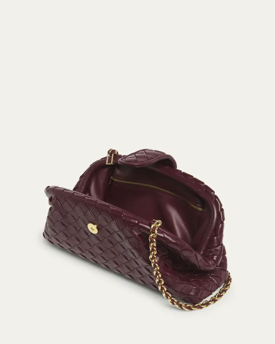 Bottega Veneta Teen Lauren 1980 Bag with Chain | Thumbnail 8 Bottega Veneta Teen Lauren 1980 Bag with Chain | Thumbnail 8