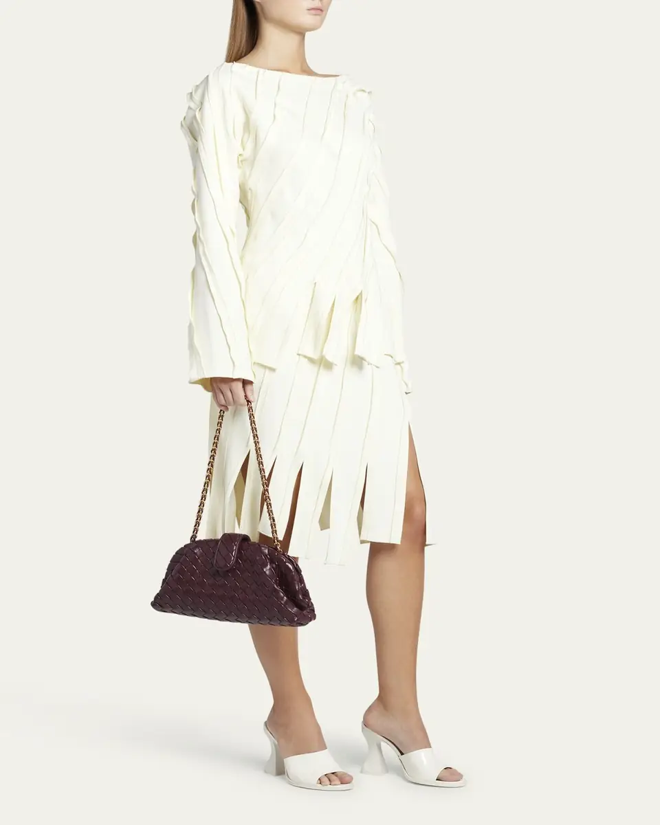Bottega Veneta Teen Lauren 1980 Bag with Chain | Thumbnail 9 Bottega Veneta Teen Lauren 1980 Bag with Chain | Thumbnail 9