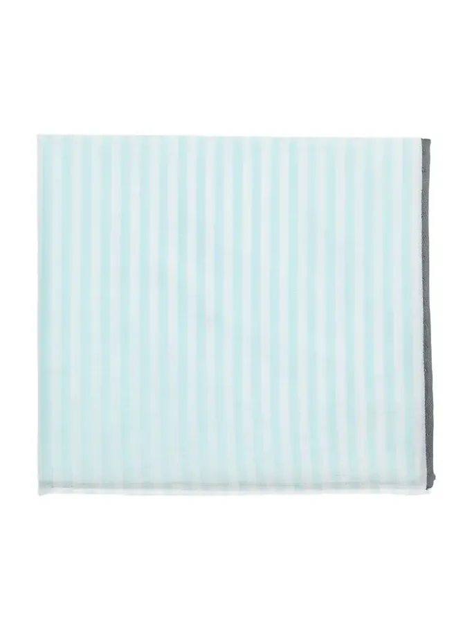 Men's Buren Cotton Stripe Pocket Square