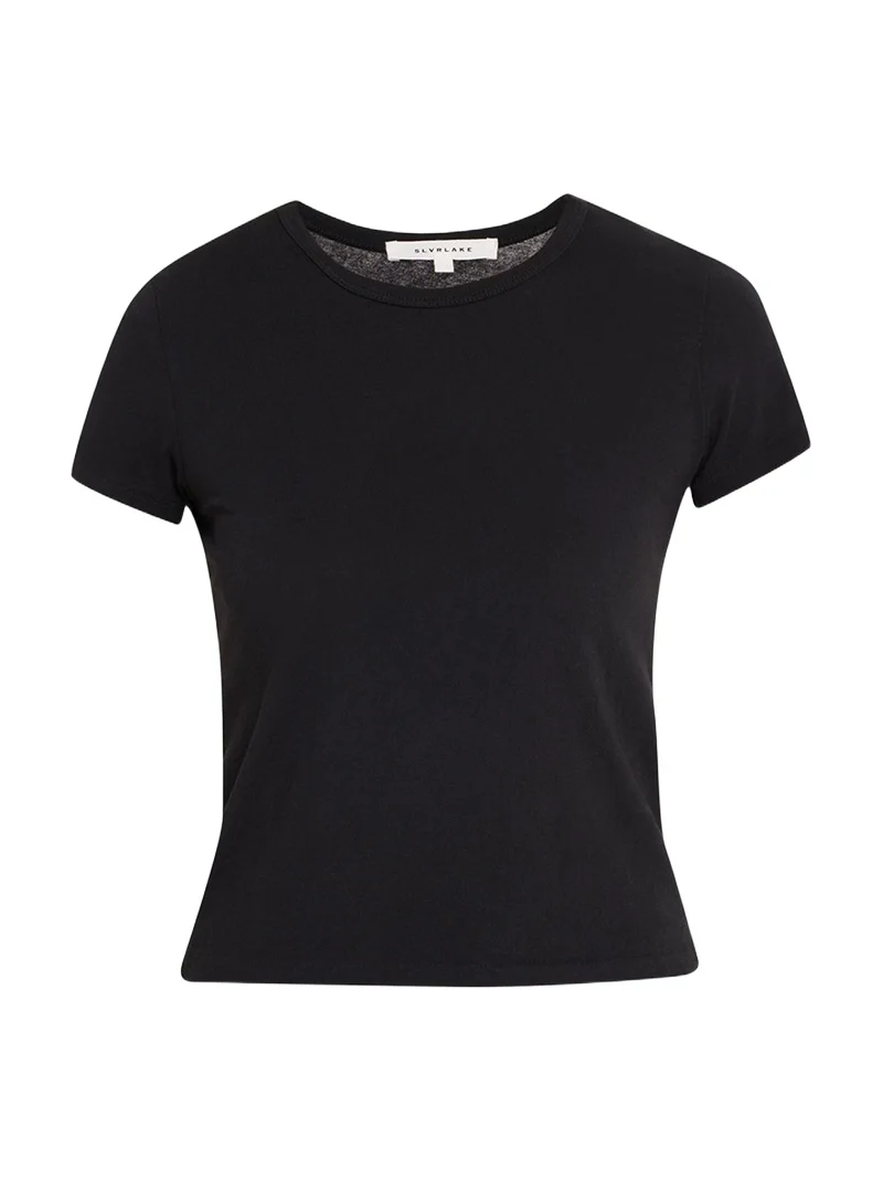 SLVRLAKE Fitted Cropped Baby Tee